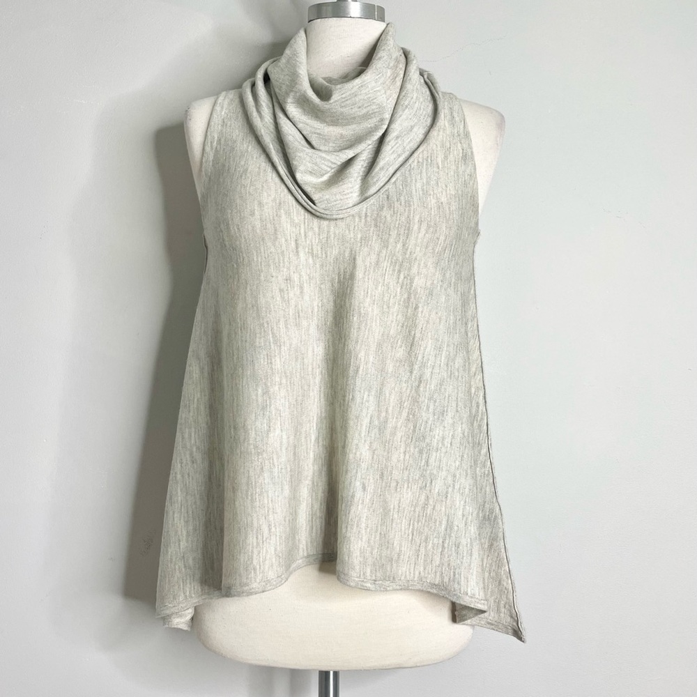 ALICE + OLIVIA Base Sharry Sleeveless Wool Cashmere Blend Knit Cowl Neck…